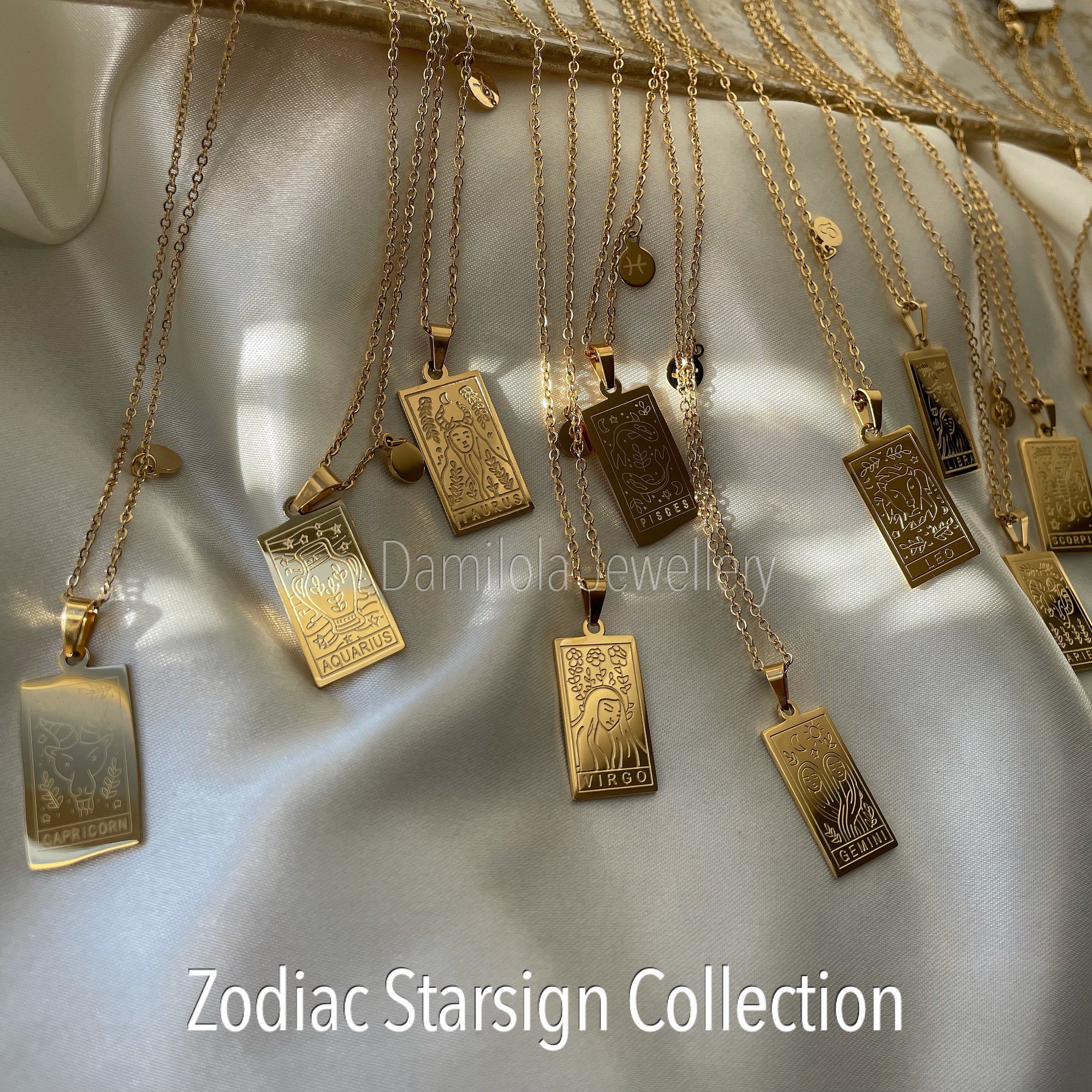 Zodiac Star Signs Necklace - Gold/Silver