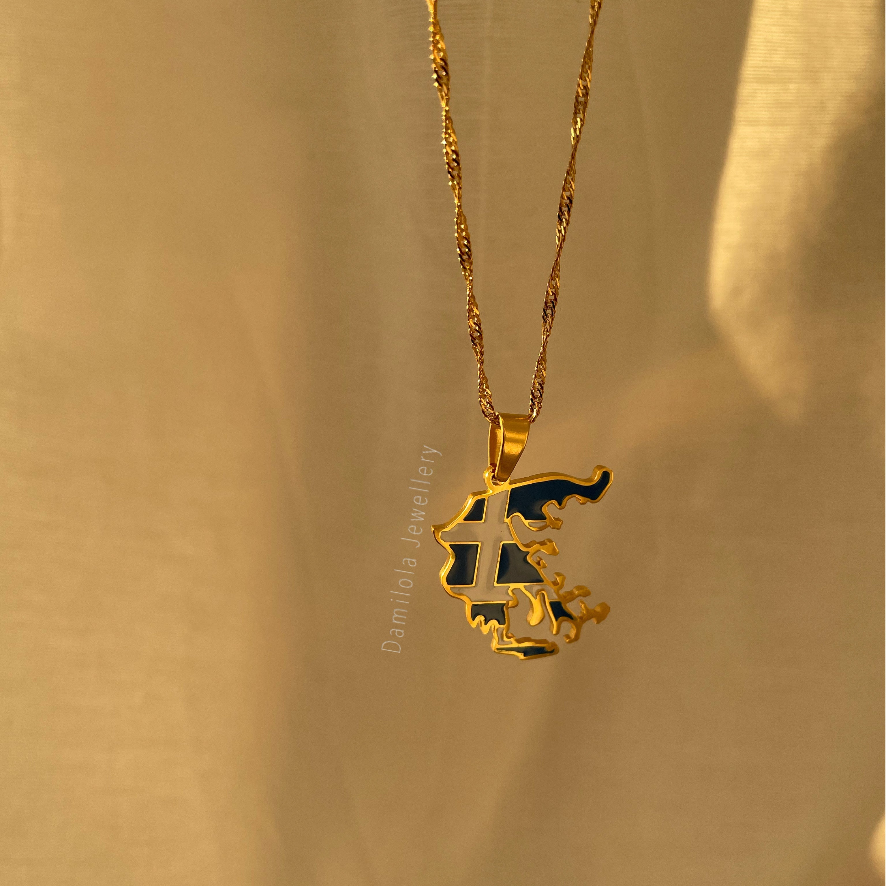 Greece Flag Necklace 🇬🇷