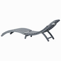 Velka Grey Acacia Wood - 190cm Foldable