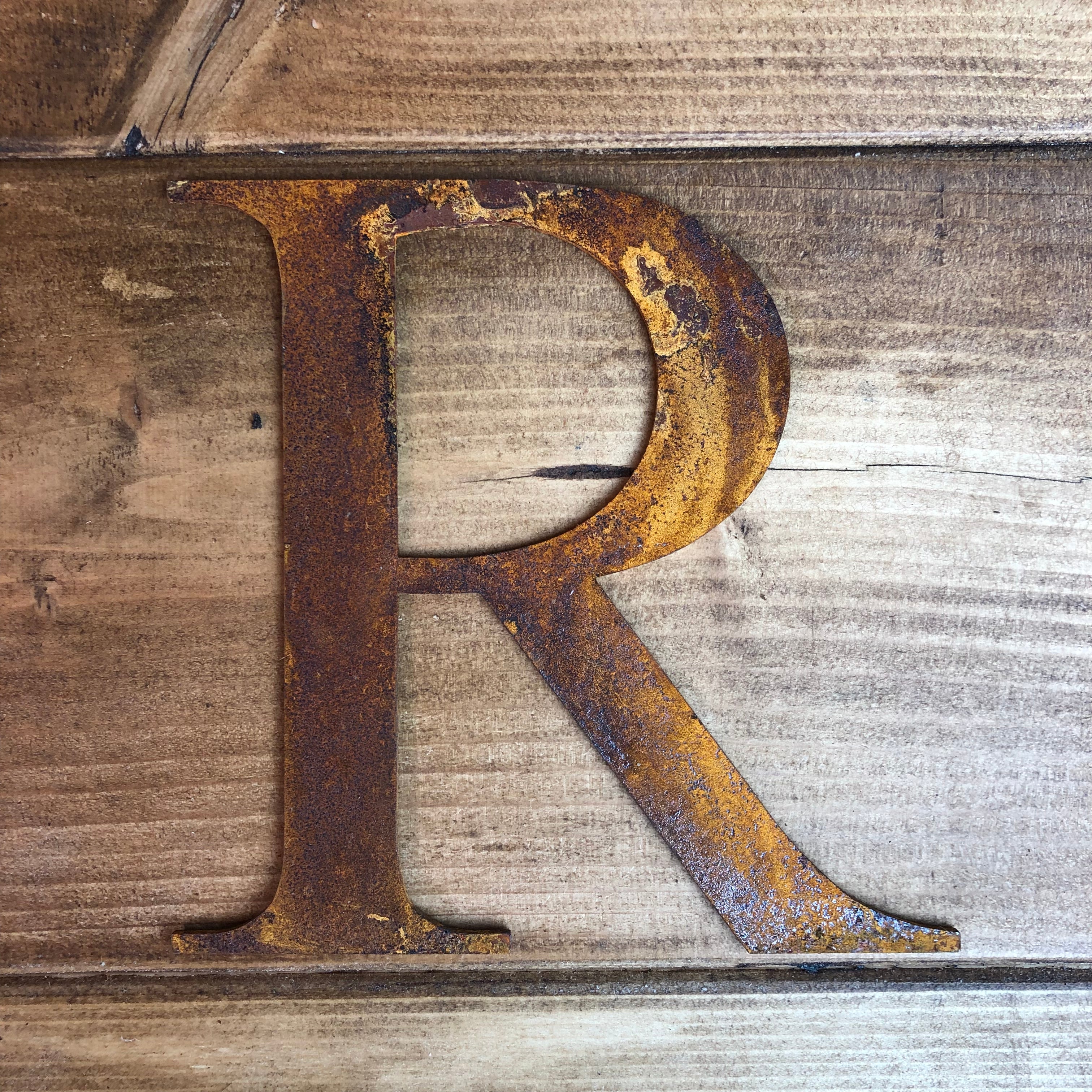 5" Classic Font Rusty Metal Alphabet Letters A-Z 0-9