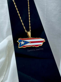 Puerto Rico Flag Necklace 🇵🇷 (3 Styles)