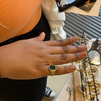 ‘Jelani’ Ring - Black/White