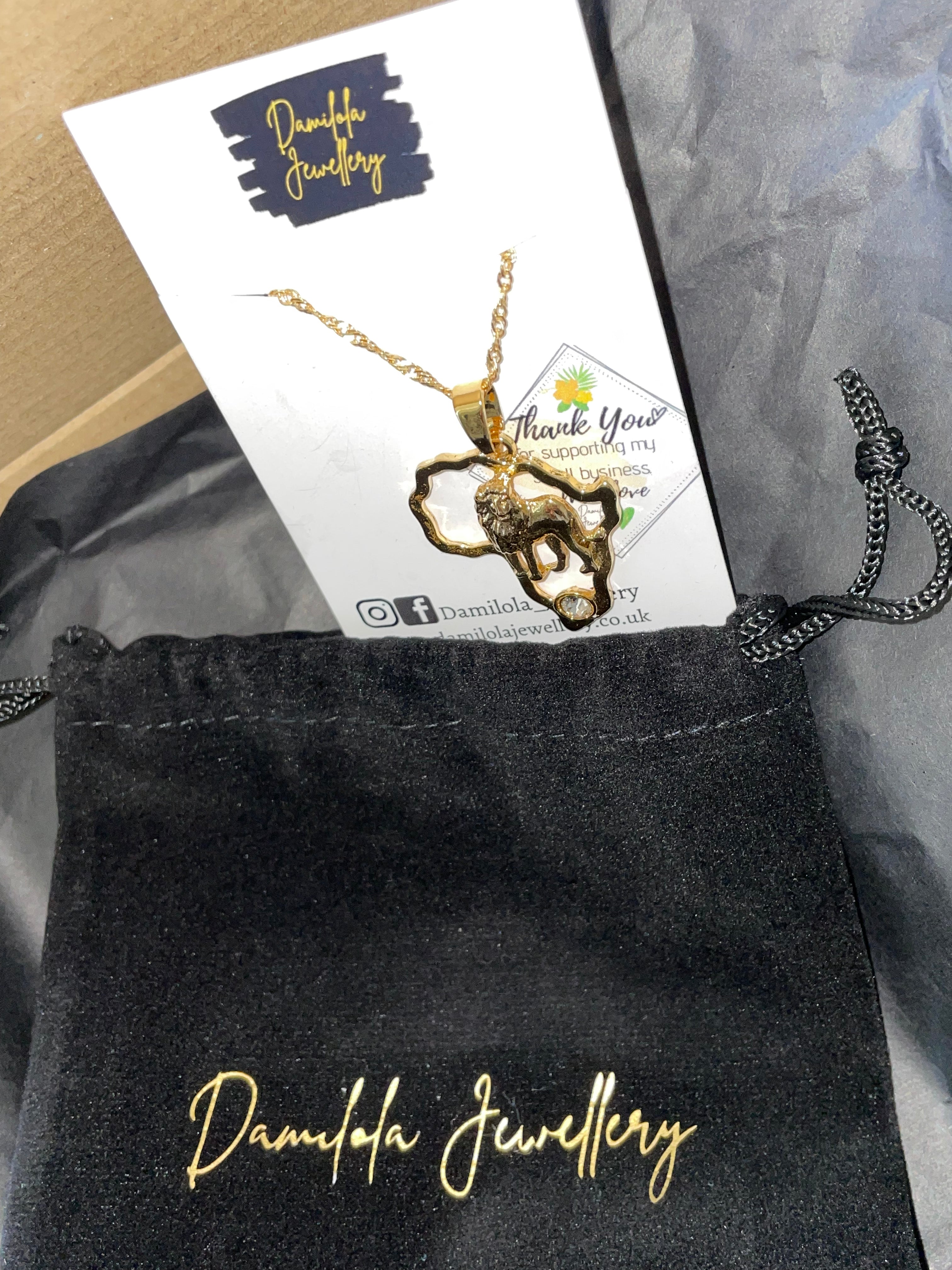 Africa ‘Heart of a Lion' Necklace