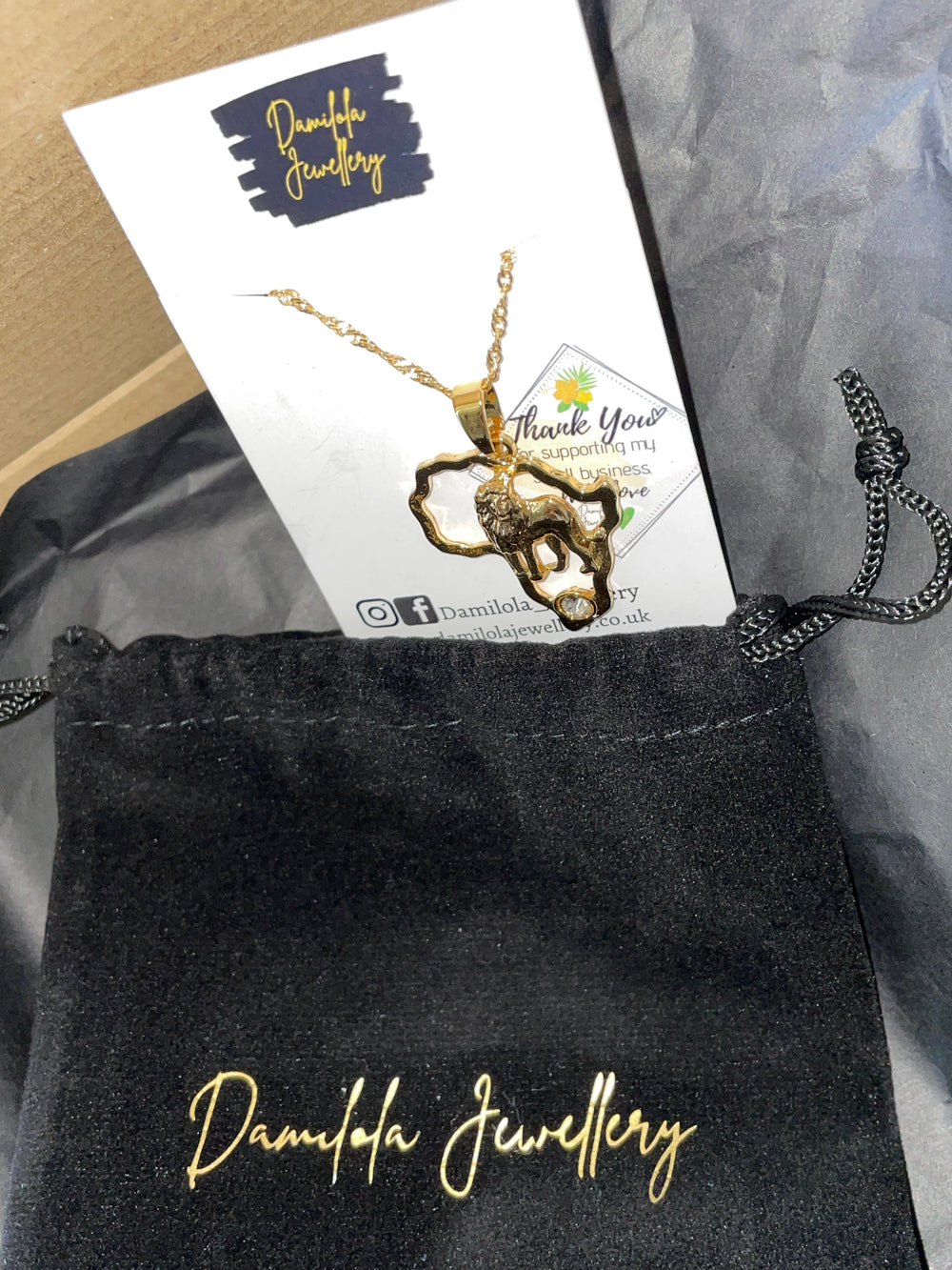 Africa ‘Heart of a Lion' Necklace