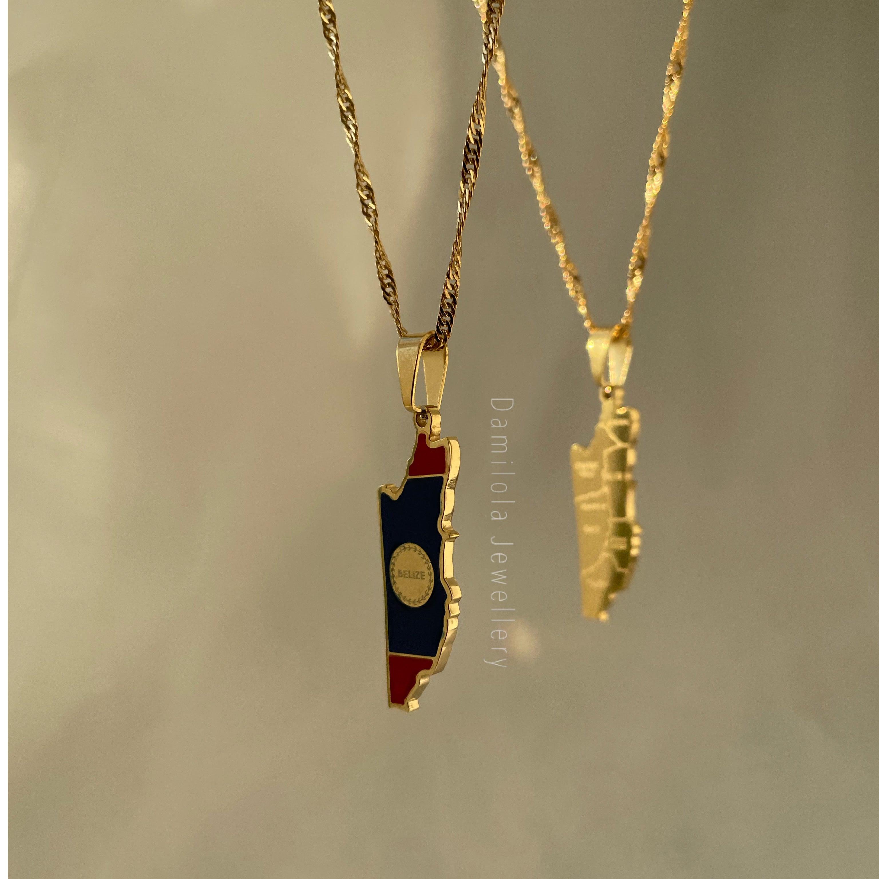 Belize Flag Necklace 🇧🇿