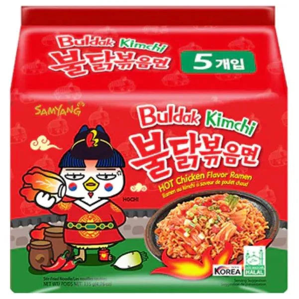 SAMYANG Buldak Hot Chicken Flavour Ramen - Kimchi 5PKS