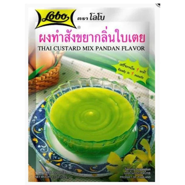 LOBO Thai Custard Mix Pandan Flavour 120g