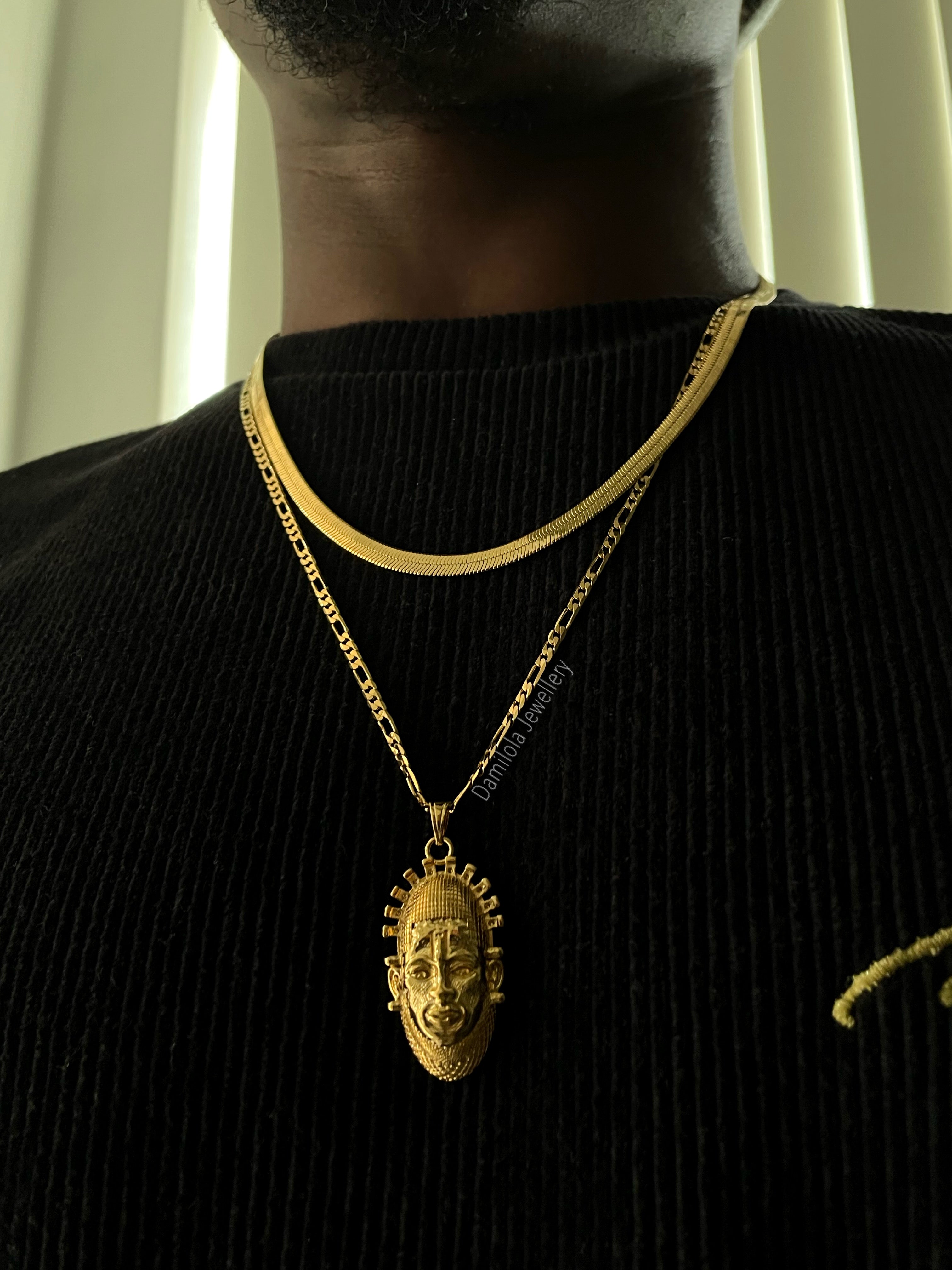 The Benin Mask - Gold/Silver/Black