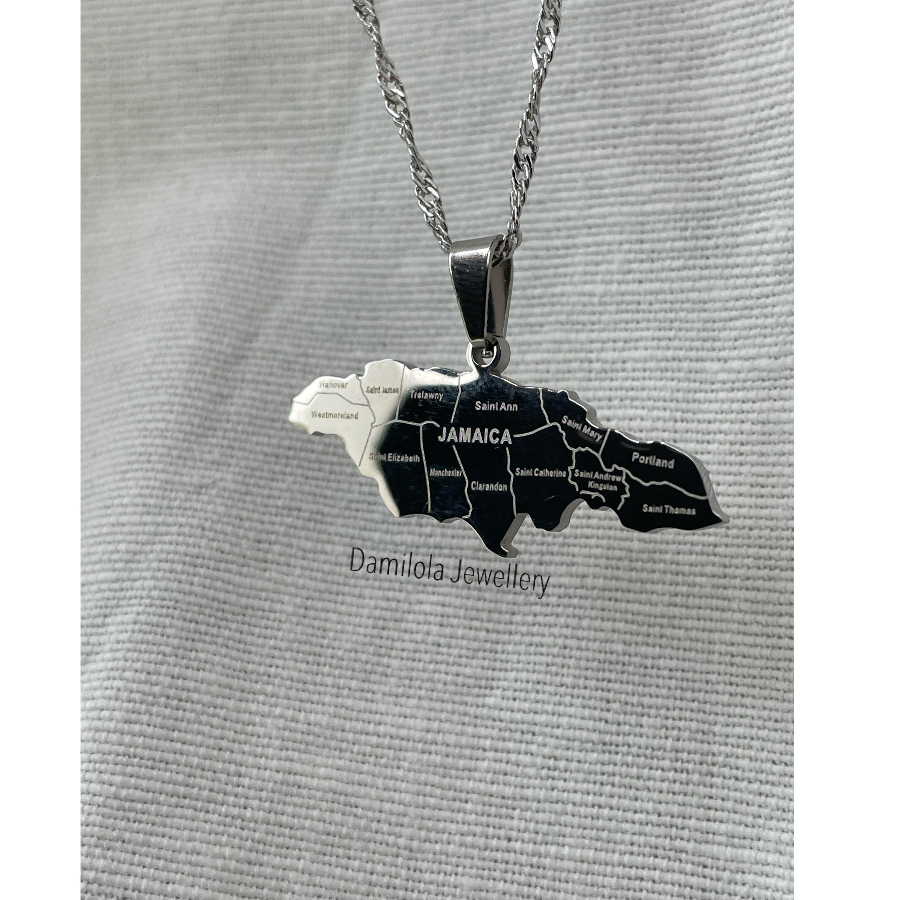 Jamaica Necklace '14 Parish’- Gold/Silver