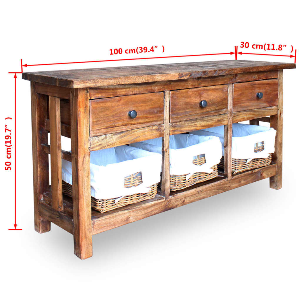 Relmar Reclaimed Wood - 42cm Handmade