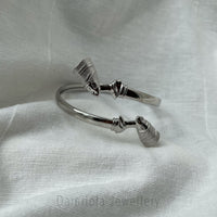 Queen Nefertiti Bangle - Gold/Silver/Black