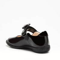 Lelli Kelly Dino Black Patent Leather Multicoloured Dinosaur School Shoes Girls