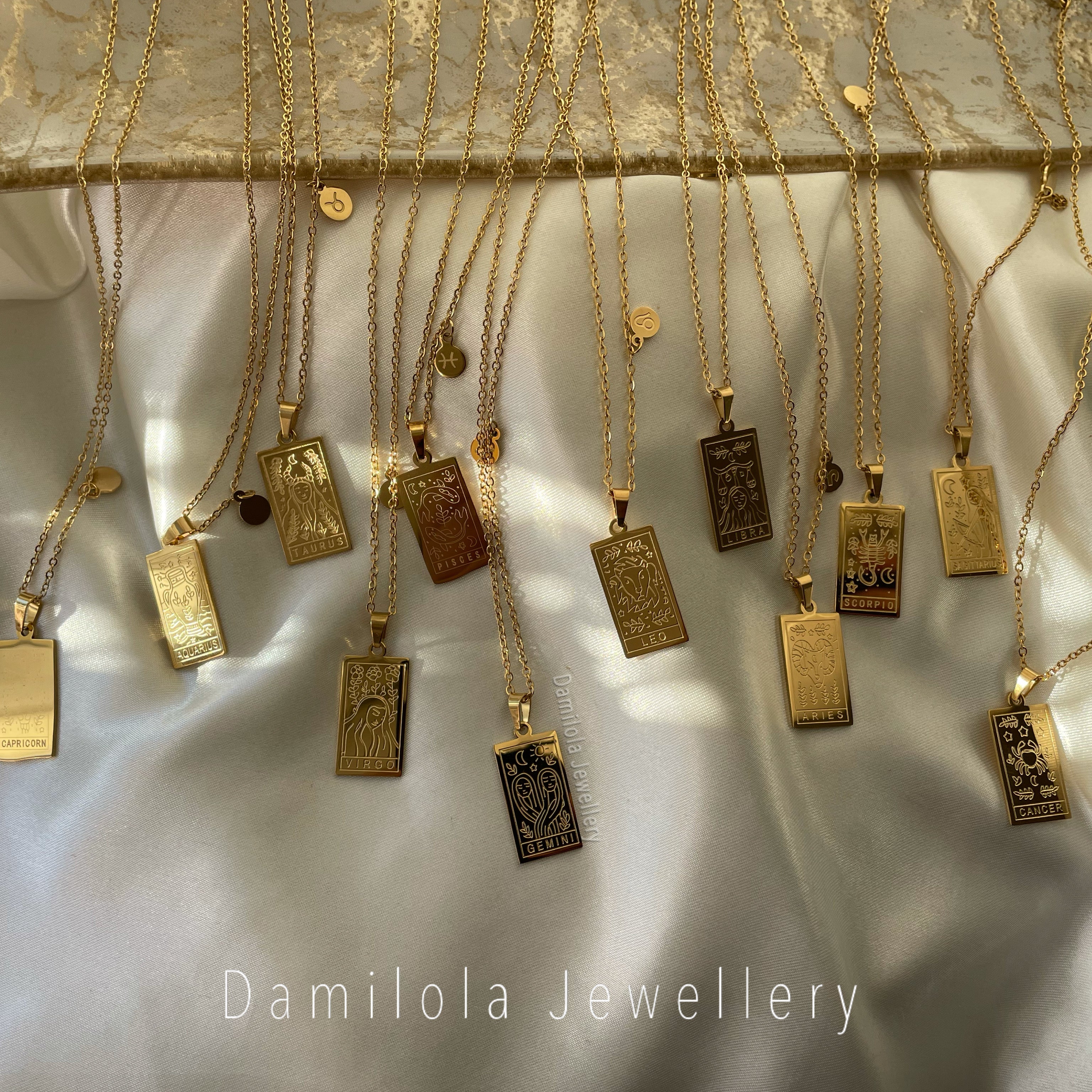 Zodiac Star Signs Necklace - Gold/Silver