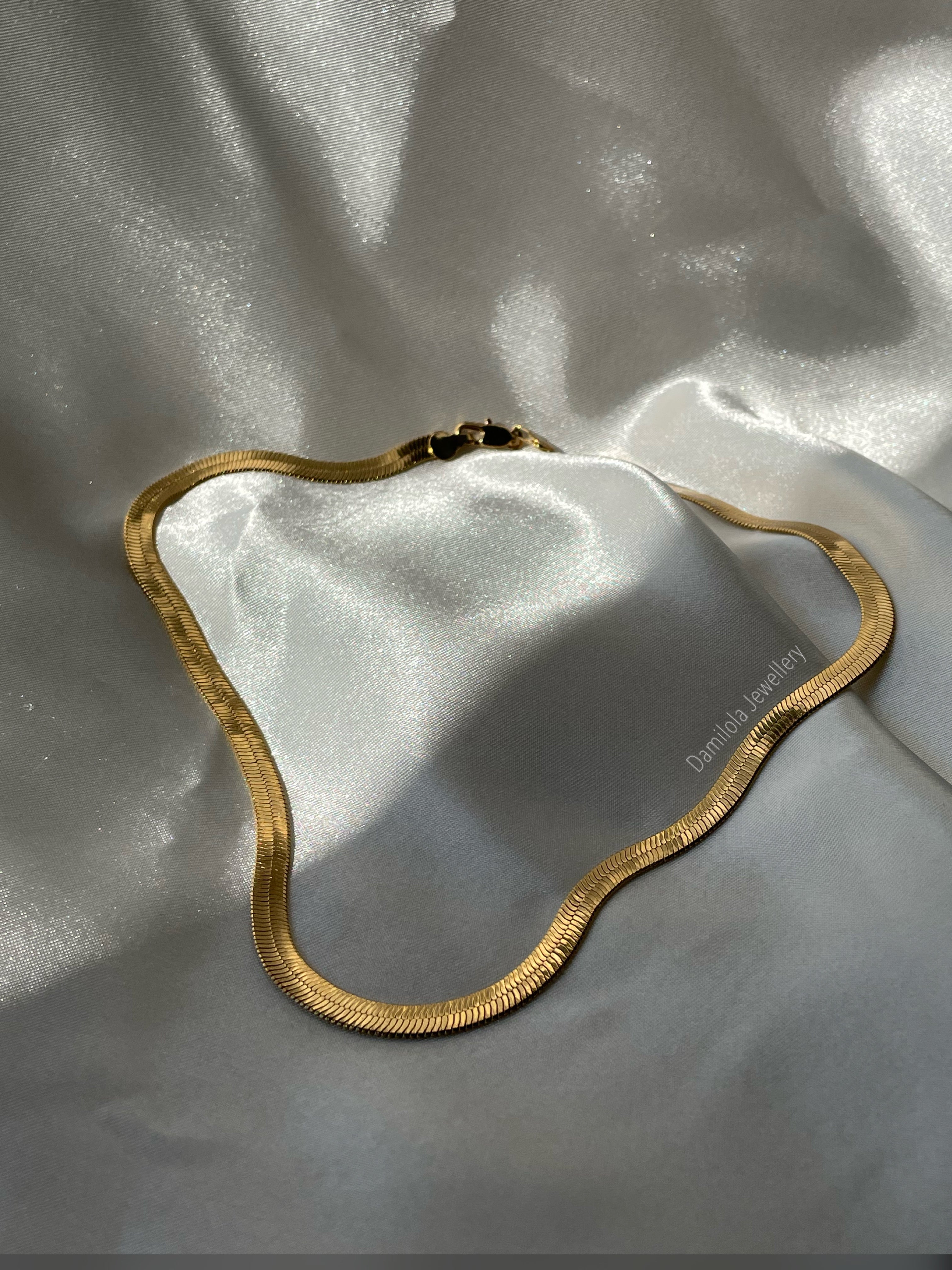 Gold/Silver Snake Herringbone Chain - Single