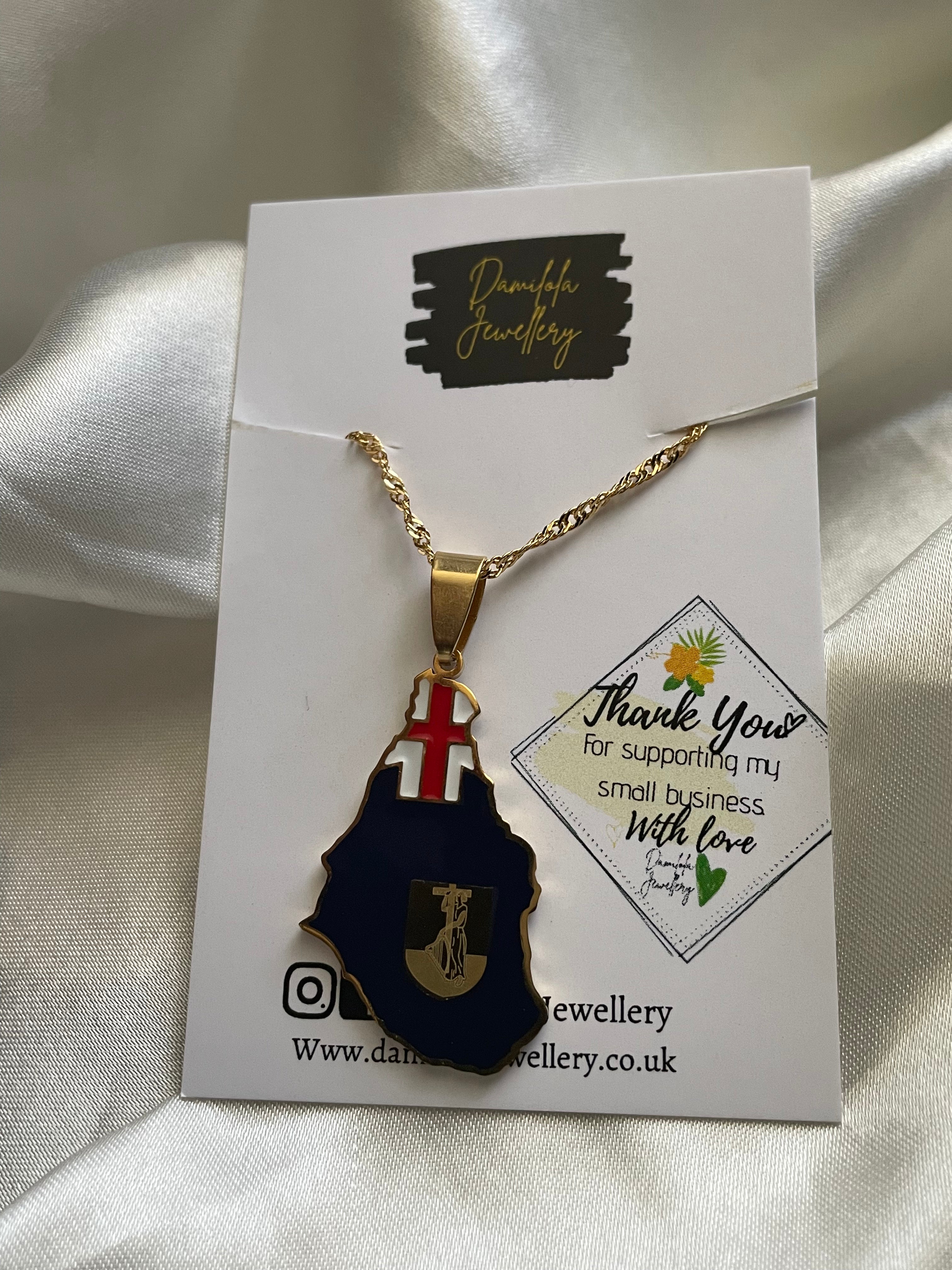 Montserrat Flag Necklace 🇲🇸