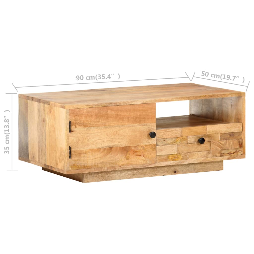 Riven Mango Wood - 90cm Handmade & Assembled