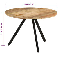 Ray Mango Wood - Ø110cm