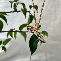 Cuba Flag Map Necklace