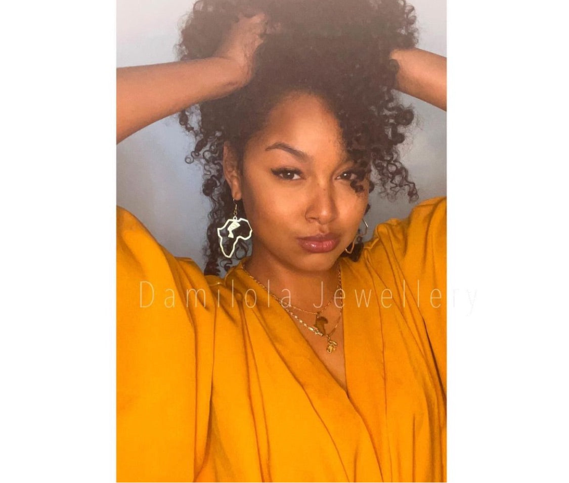 Queen Nefertiti Africa Earrings- Gold/Silver
