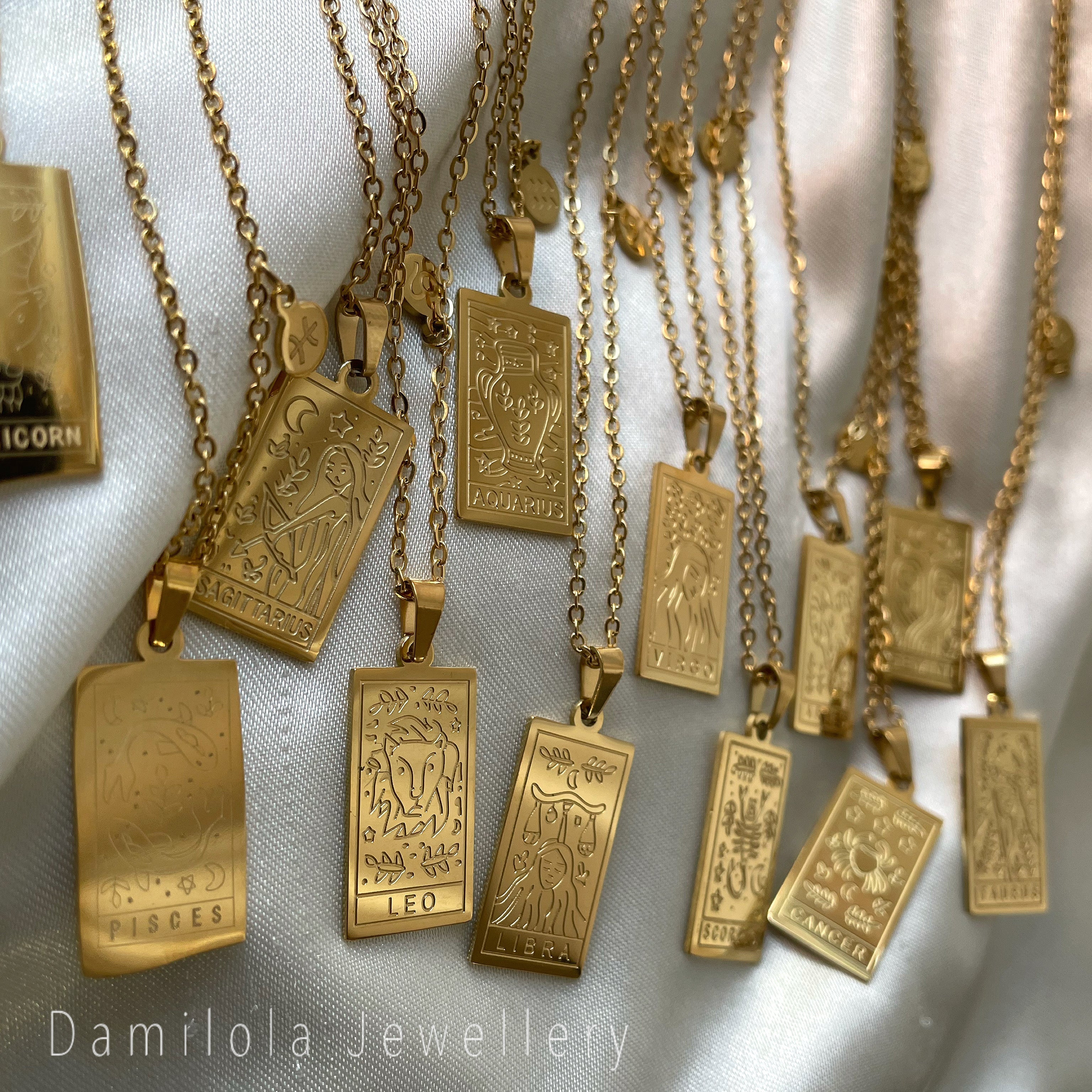 Zodiac Star Signs Necklace - Gold/Silver