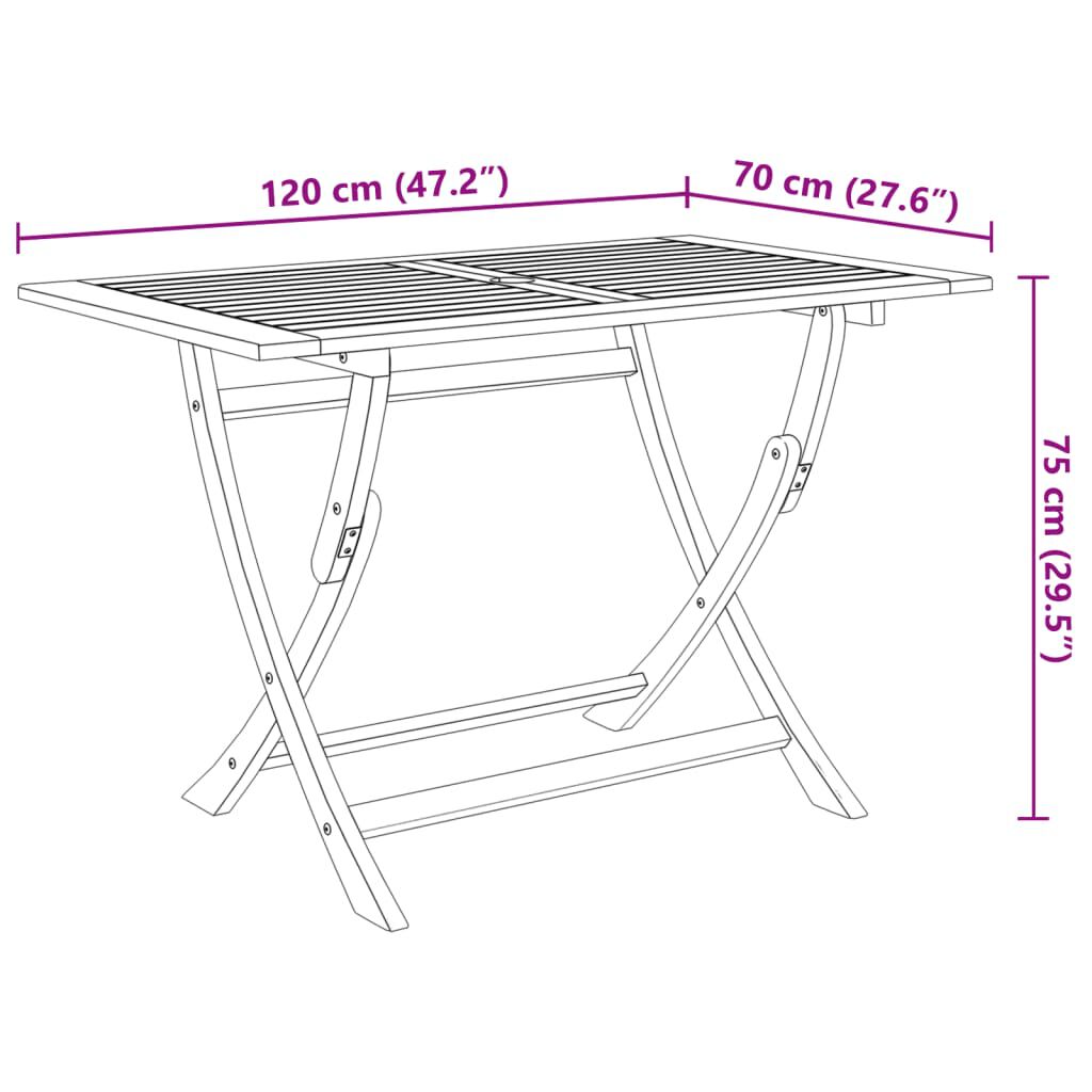 Dottal Acacia Wood - 120cm