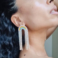 Lexis Statement Rainbow Cascade Earrings