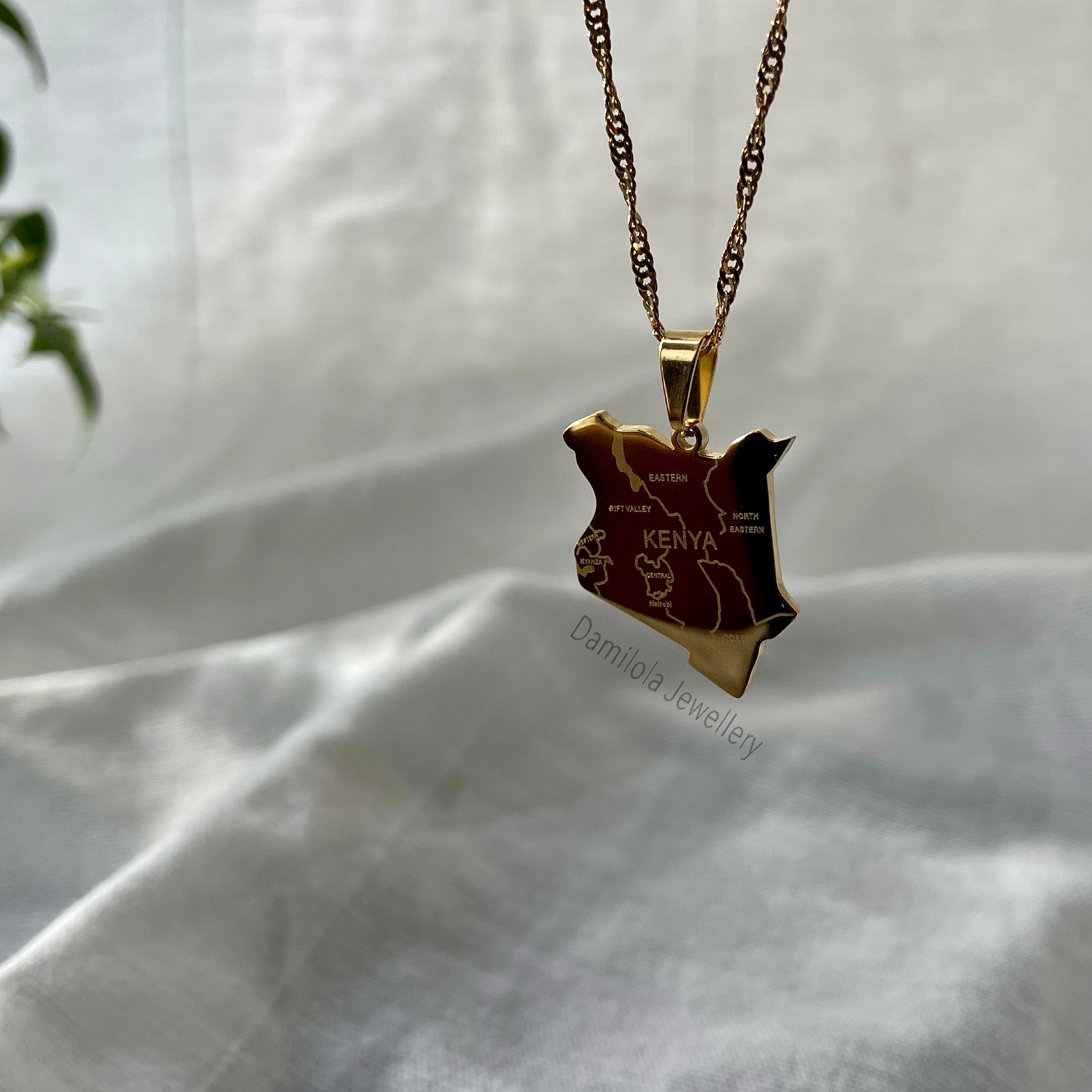 Kenya Engraved Necklace 🇰🇪