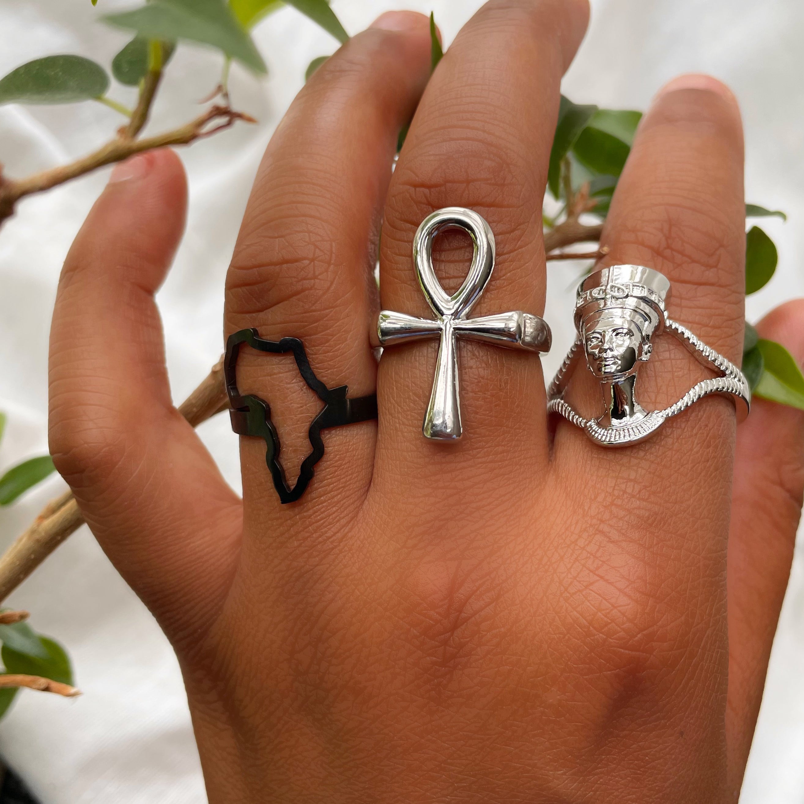'Queen Nefertiti' - Ring - Silver/Gold