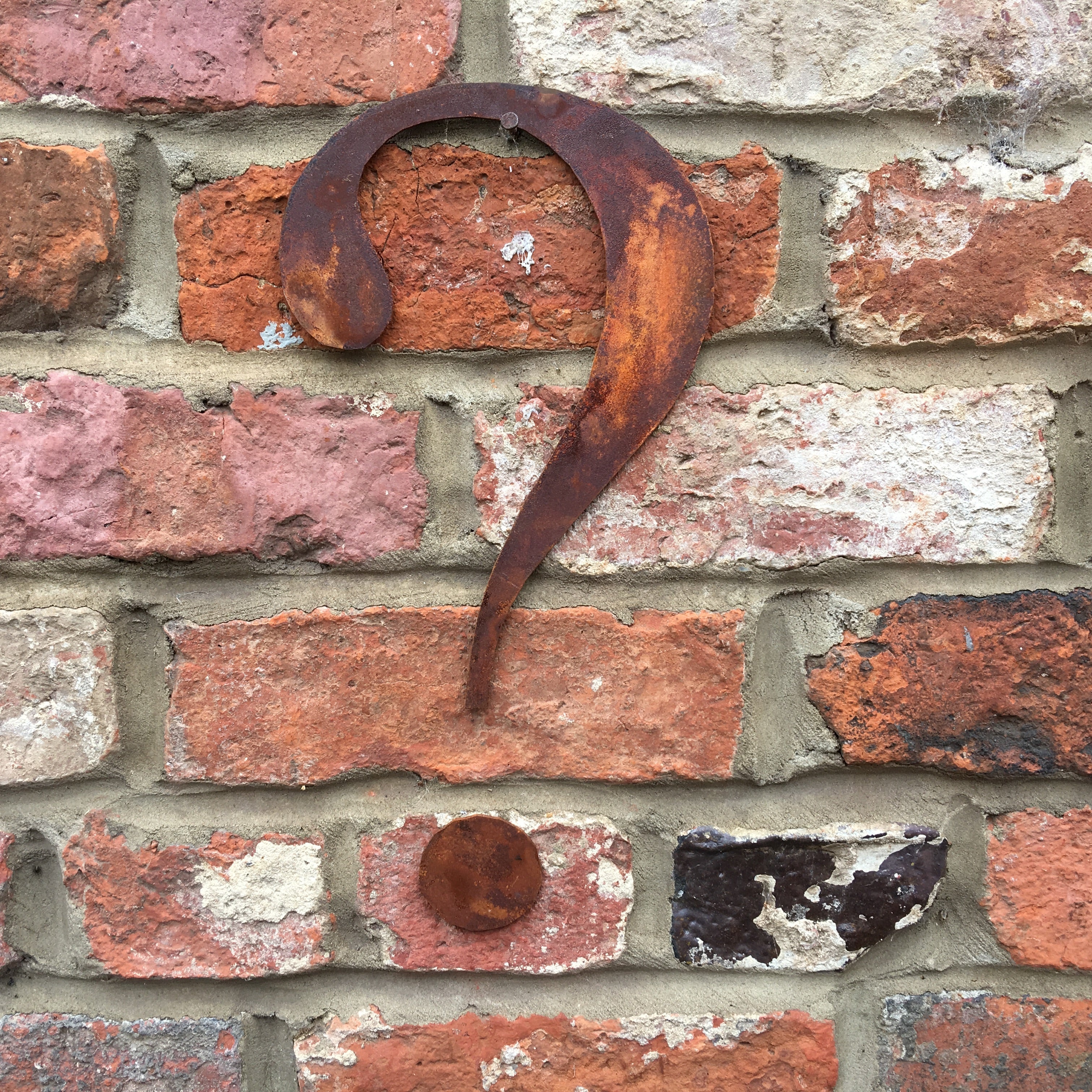 Classic Rusty Metal Letters 5" And 12" A-Z 0-9 Rustic Signs For The Home And Garden