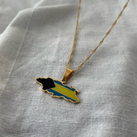 The Bahamas Flag Necklace 🇧🇸