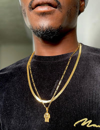 Gold/Silver Snake Herringbone Chain - Single