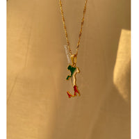 Italy Flag Necklace 🇮🇹