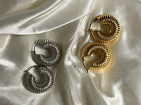 ‘Sade’ Ridge Hoops - Gold/Silver *LAST CHANCE*
