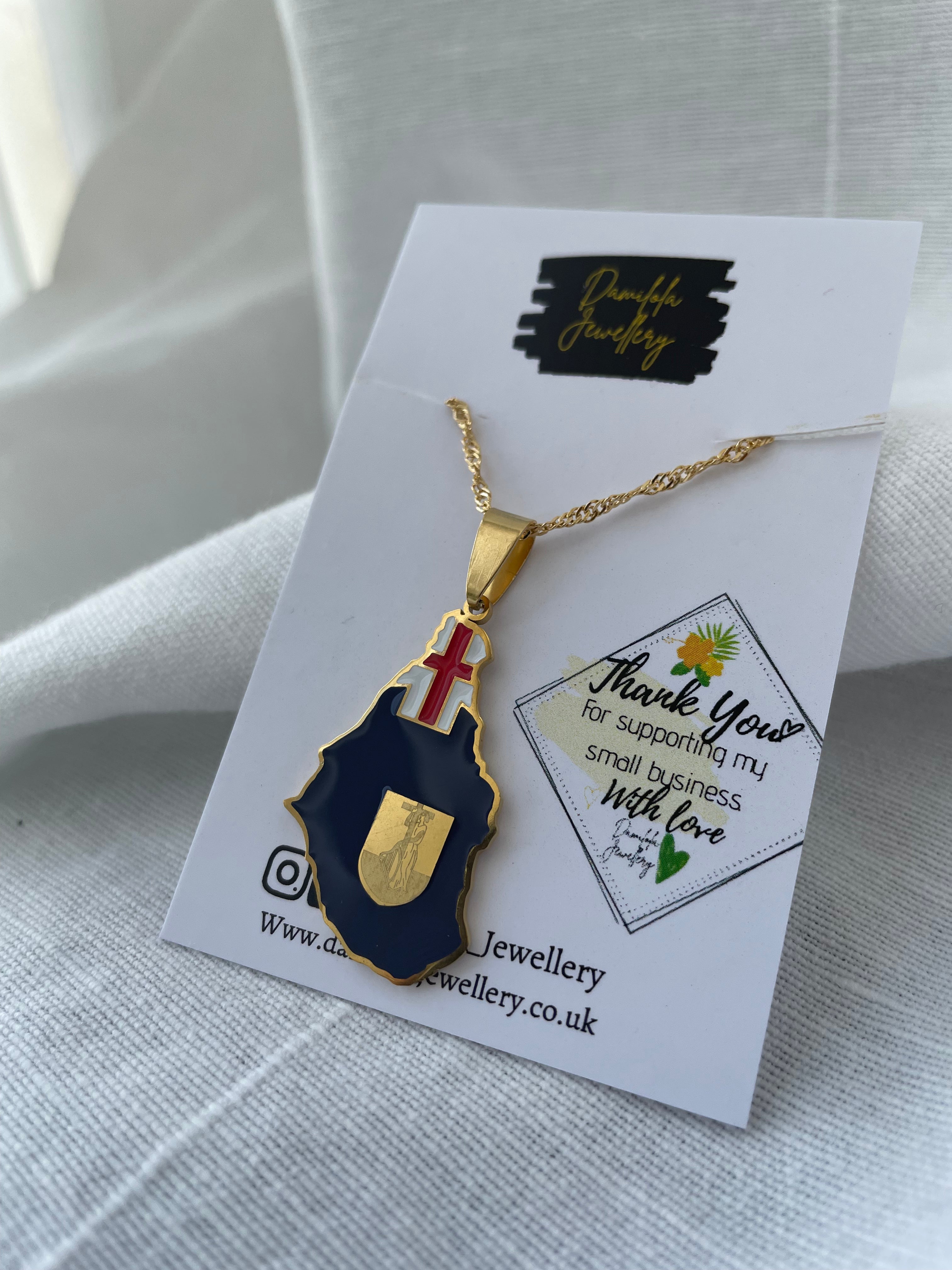 Montserrat Flag Necklace 🇲🇸