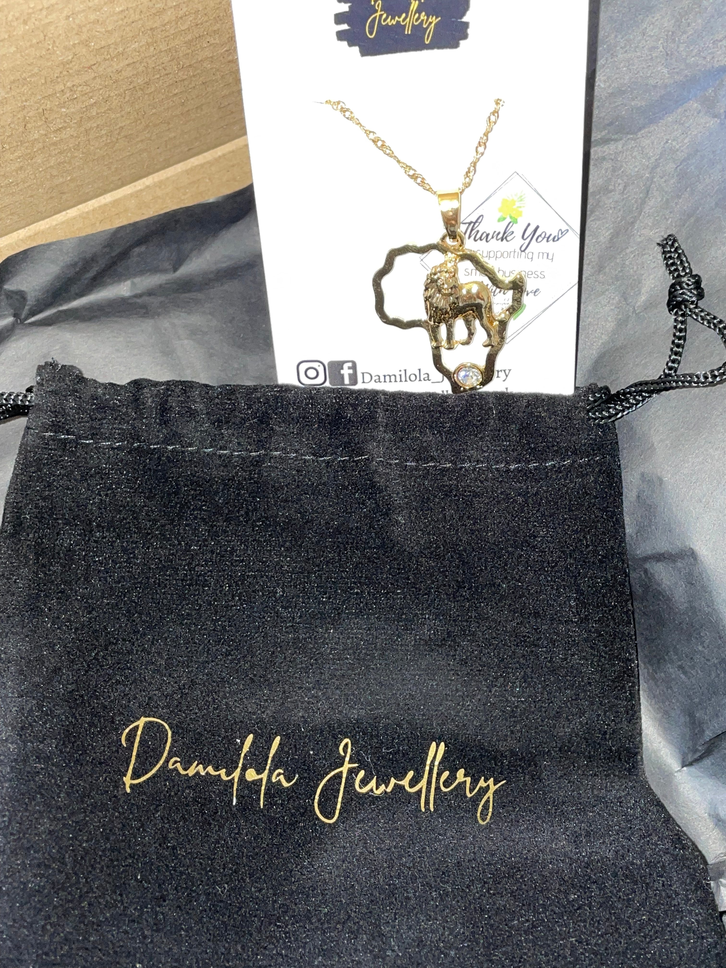 Africa ‘Heart of a Lion' Necklace