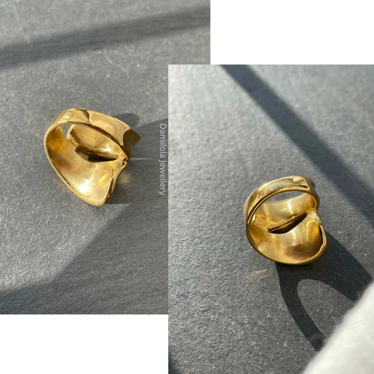 Golden 'Opulent Edge' Ring