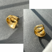 Golden 'Opulent Edge' Ring