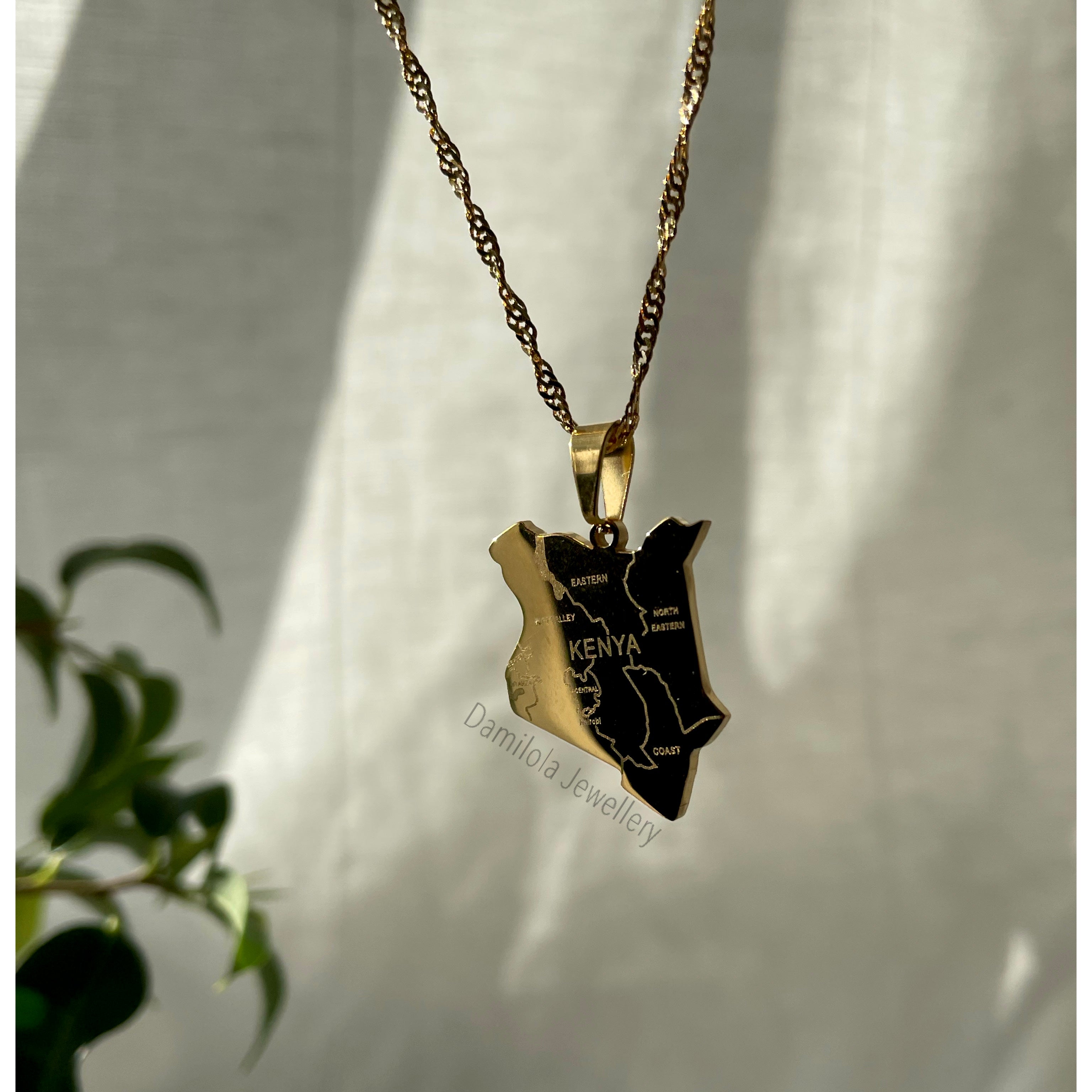 Kenya Engraved Necklace 🇰🇪