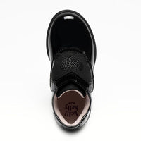 Lelli Kelly Ellie Girls Black Patent Scarpa School Shoes Velcro Changeable Panels LKSA8940CVR