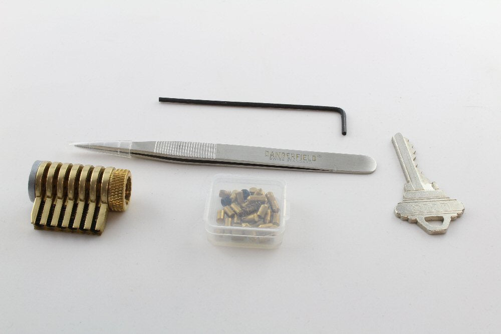 Dangerfield Infinitus Cutaway Practice Lock - Solid Brass - Perfect for Locksmith and Lock Pick Training