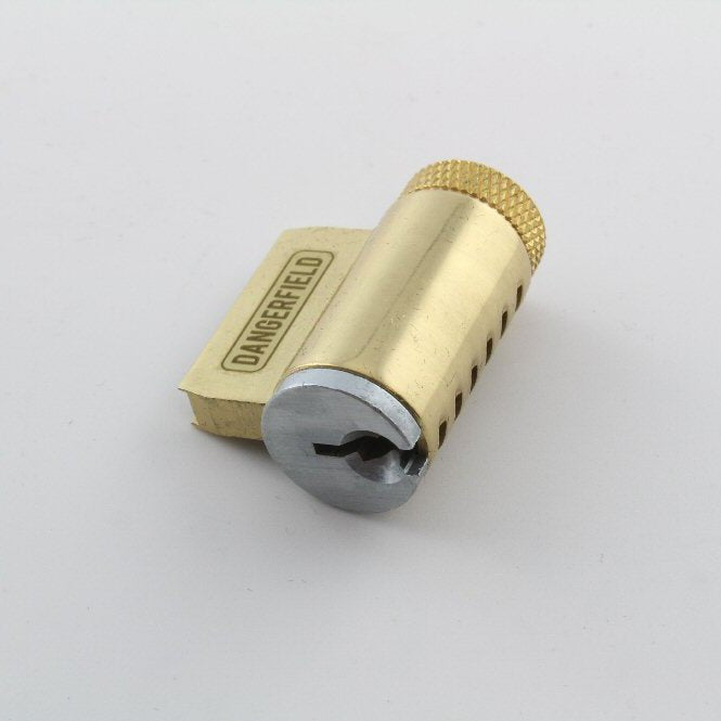 Dangerfield Infinitus Cutaway Practice Lock - Solid Brass - Perfect for Locksmith and Lock Pick Training