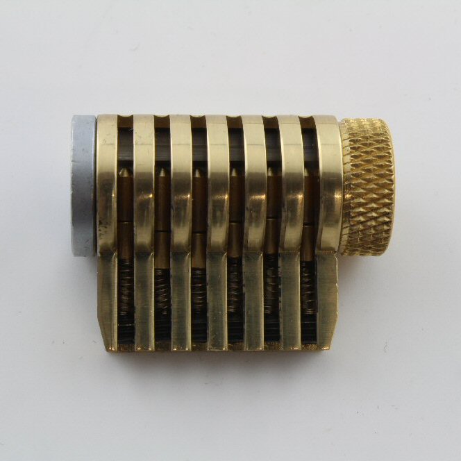 Dangerfield Infinitus Cutaway Practice Lock - Solid Brass - Perfect for Locksmith and Lock Pick Training