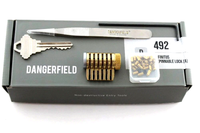 Dangerfield Infinitus Cutaway Practice Lock - Solid Brass - Perfect for Locksmith and Lock Pick Training