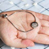 Initial Friendship Bracelet Letter C Created with Zircondia® Crystals