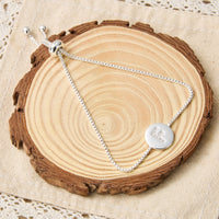 Initial Friendship Bracelet Letter F Created with Zircondia® Crystals