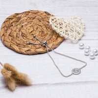 Initial Friendship Bracelet Letter O Created with Zircondia® Crystals