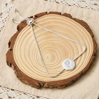 Initial Friendship Bracelet Letter P Created with Zircondia® Crystals