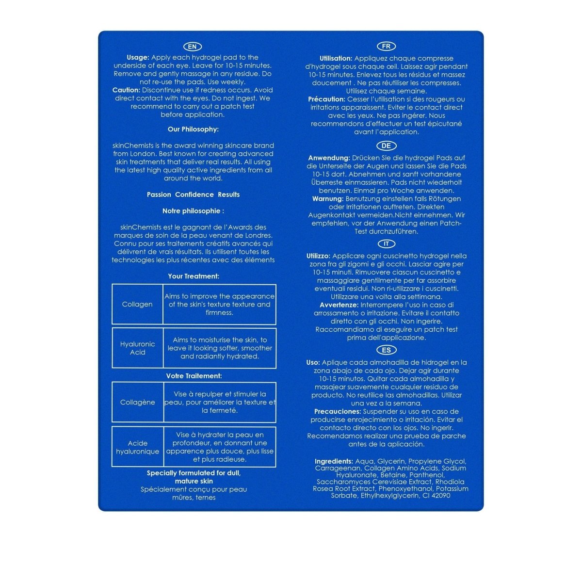 Instant Lift Anti-Ageing Hydrogel Eye Pads (5 x 2)