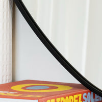 Izumi - Black Metal Irregular Pebble Mirror - 120cm x 90cm