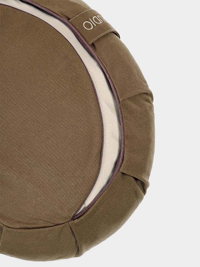 Yoga Studio European Organic Buckwheat Zafu Crescent Cushion